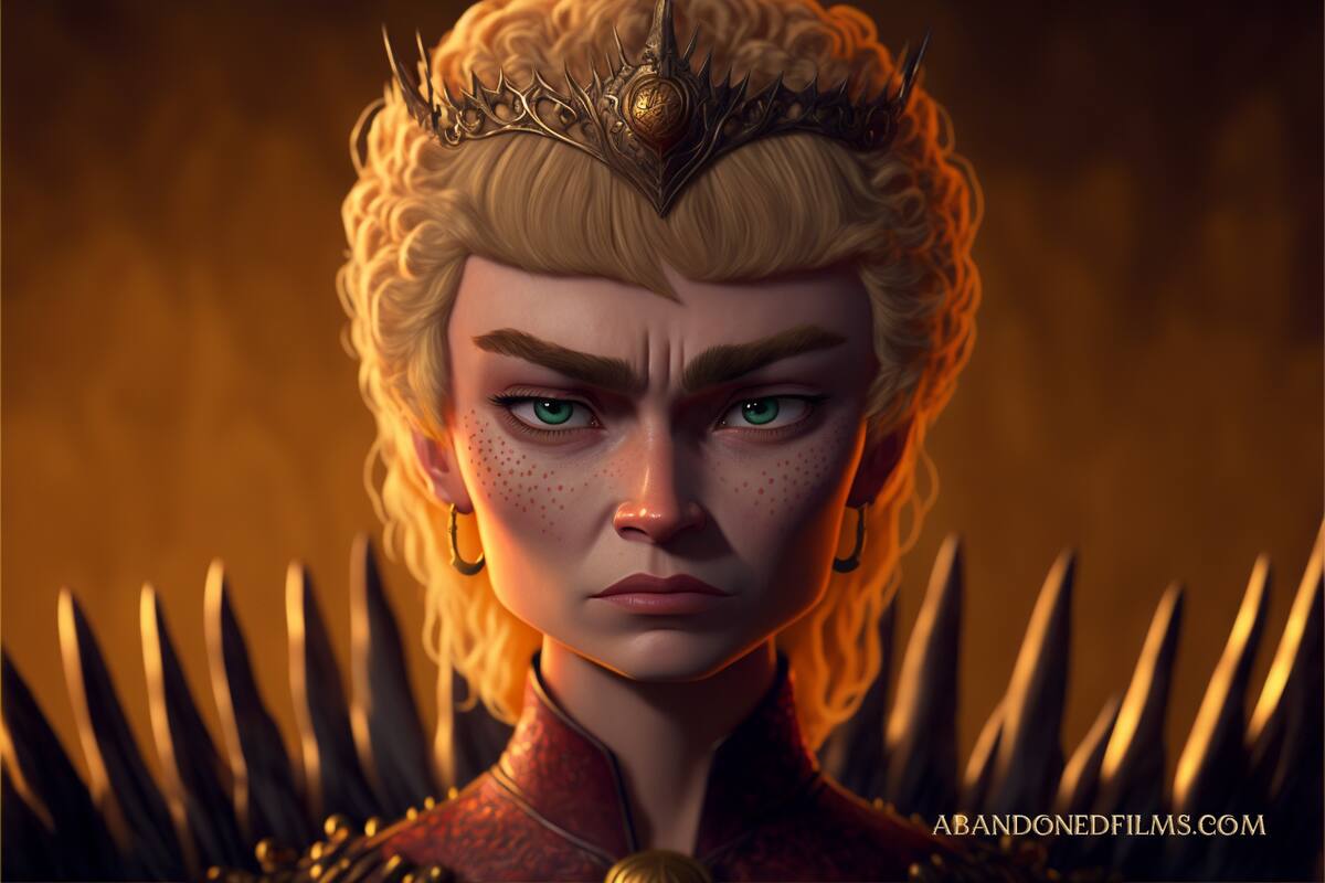 Cersei en estilo pixar según una IA