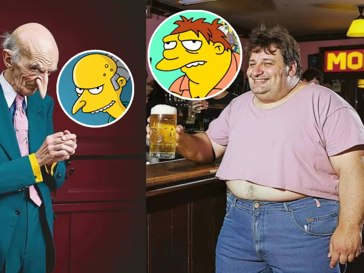 “Los Simpsons” en la vida real: Así se verían Moe, el Sr. Burns y más personajes según inteligencia artificial
