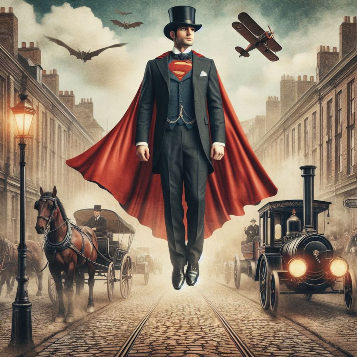 ¡Es bellísimo!: Así se vería Superman de DC en la época victoriana según una inteligencia artificial