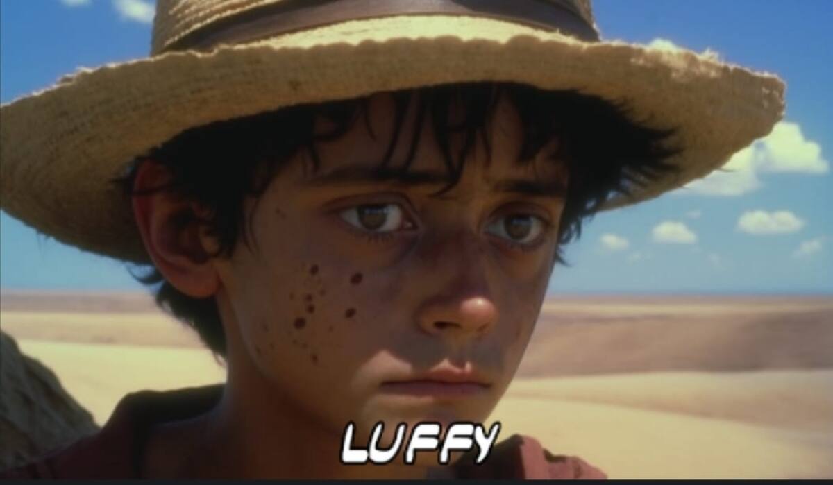 Descubre cómo una inteligencia artificial imagina a Monkey D. Luffy en un live action de la década de los ochentas.