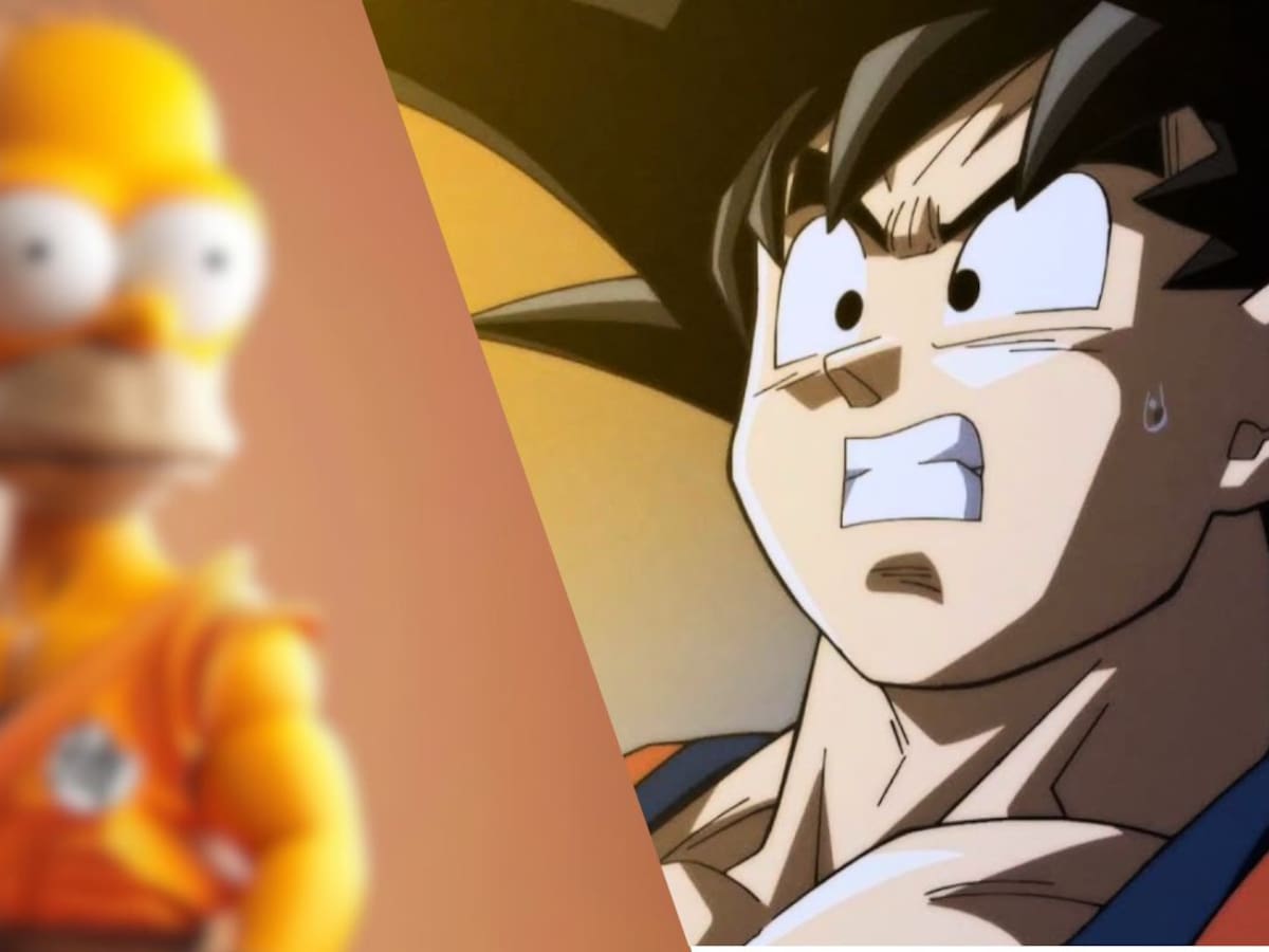 Los Simpson se combinan con Dragon Ball Z en estas peculiares imágenes generadas por Inteligencia Artificial