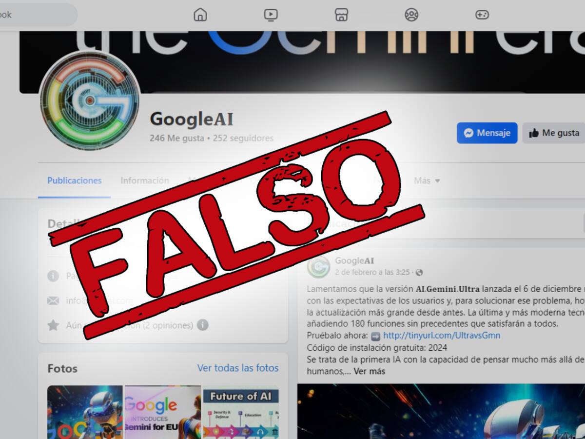 ¡Cuidado! Estafadores usan “inteligencia artificial” de Google para difundir malware en Facebook