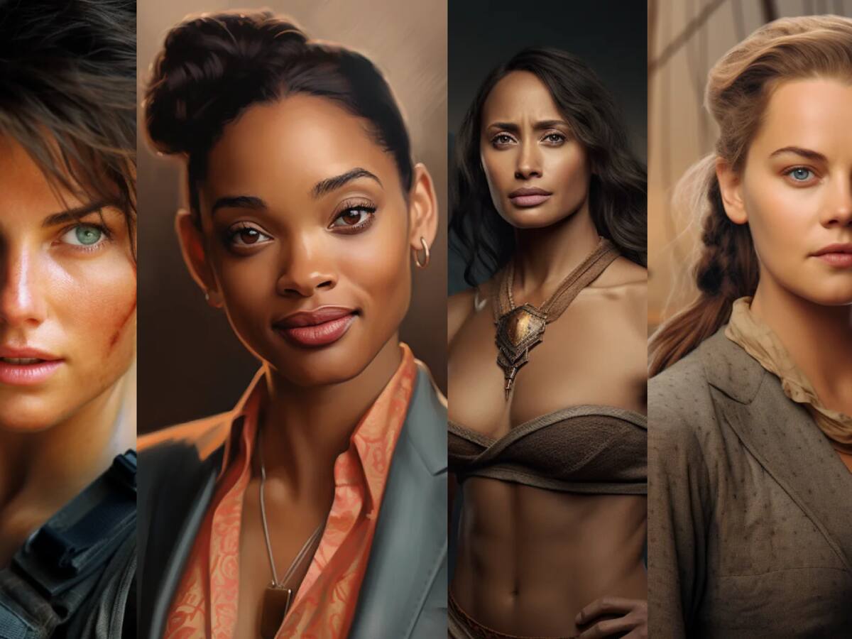 Leonardo Dicaprio, Brad Pitt, Will Smith y más: Así se verían como mujeres, según inteligencia artificial