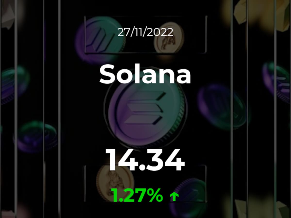 Precio del Solana del 27 de noviembre