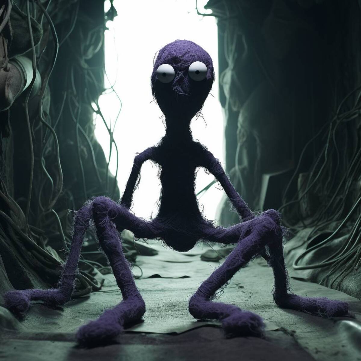 La mirada de Purple es mucho más amenazante cuando la vemos en vivo y a todo color.