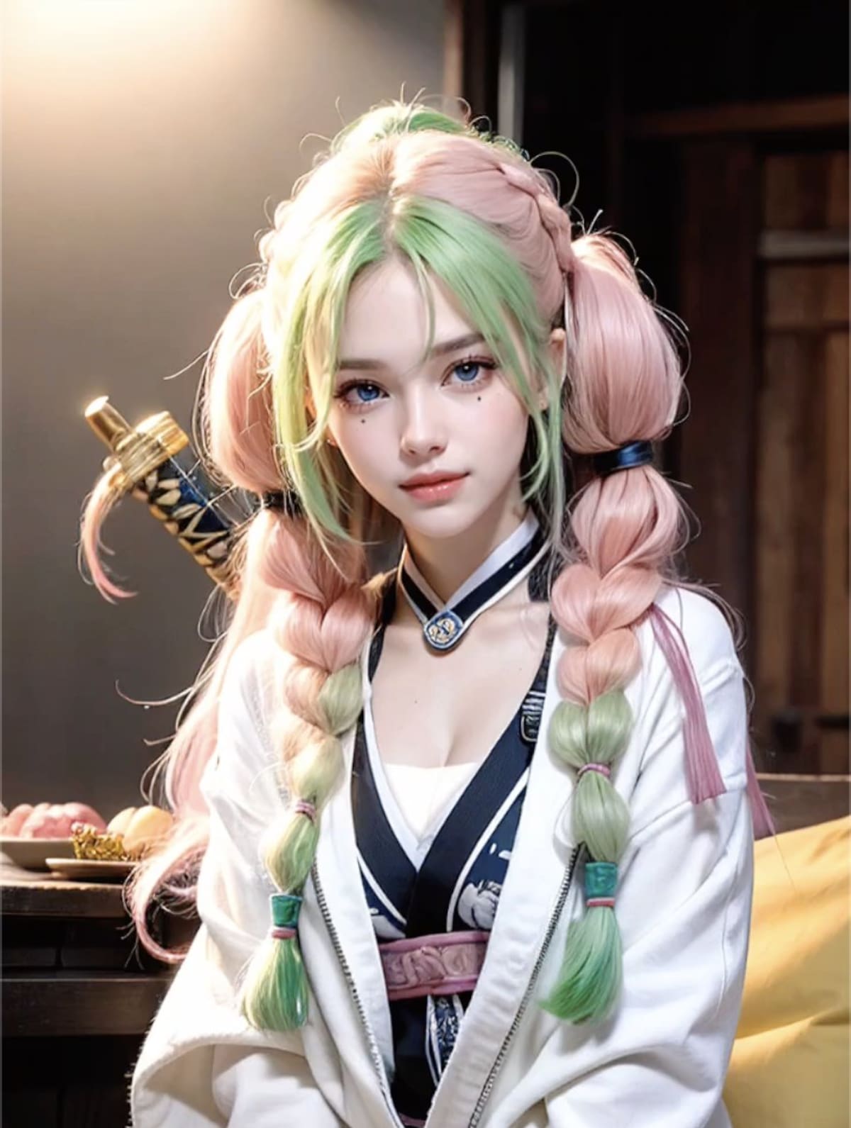 Así se vería Kanroji Mitsuri de Demon Slayer en la vida real según la inteligencia artificial | Aiworld83