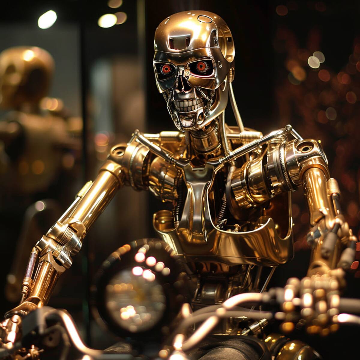 Así se vería el Exoesqueleto del T-800 pero interpretado por C3PO.