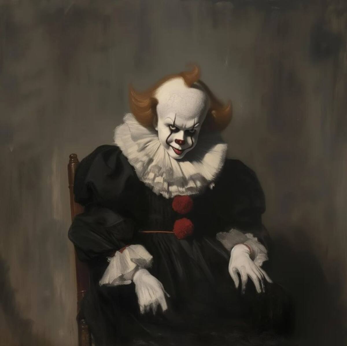 Pennywise como el cuadro "Madre de Whistler" del pintor Whistler