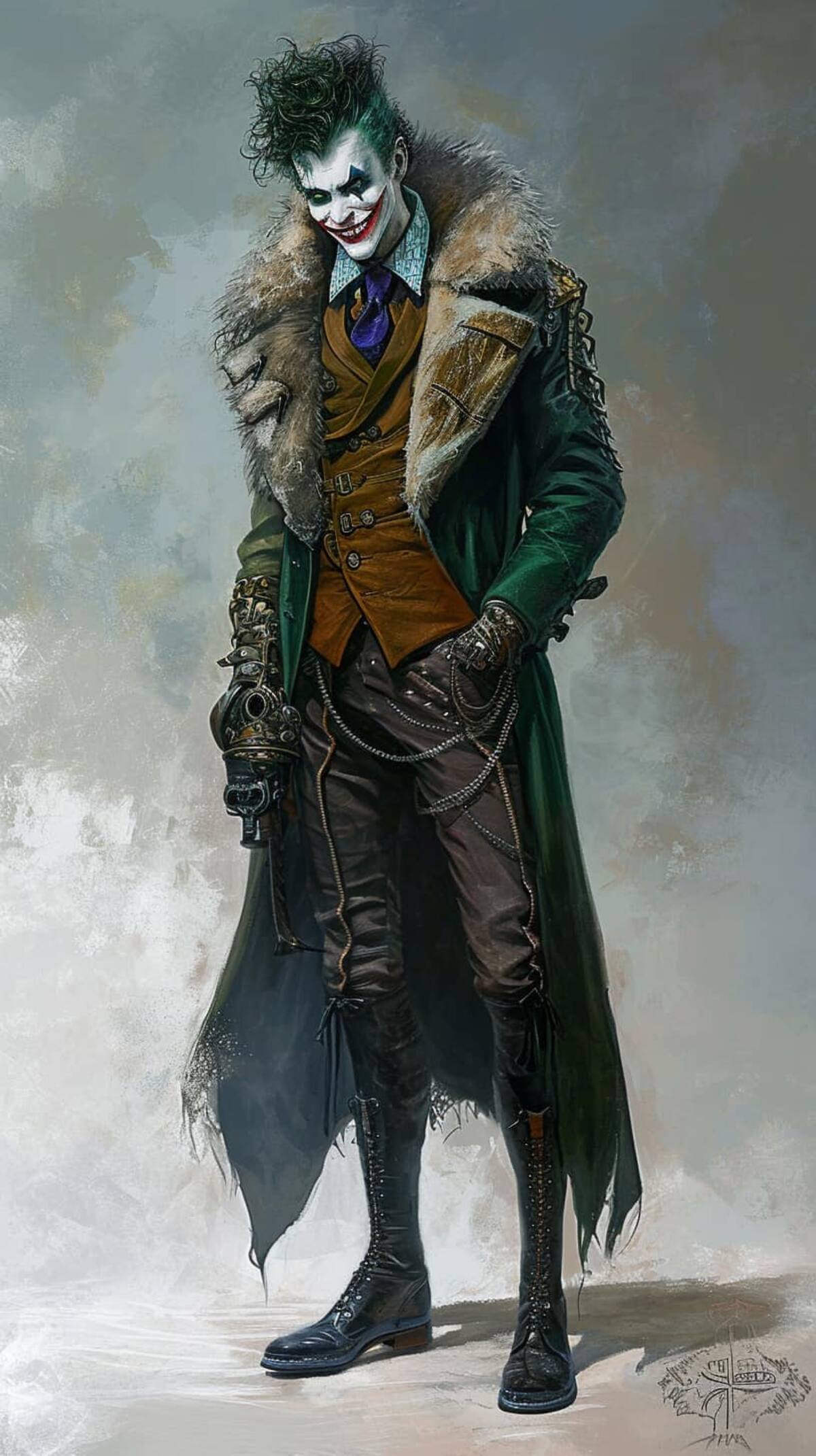 Joker en estilo steampunk según una IA