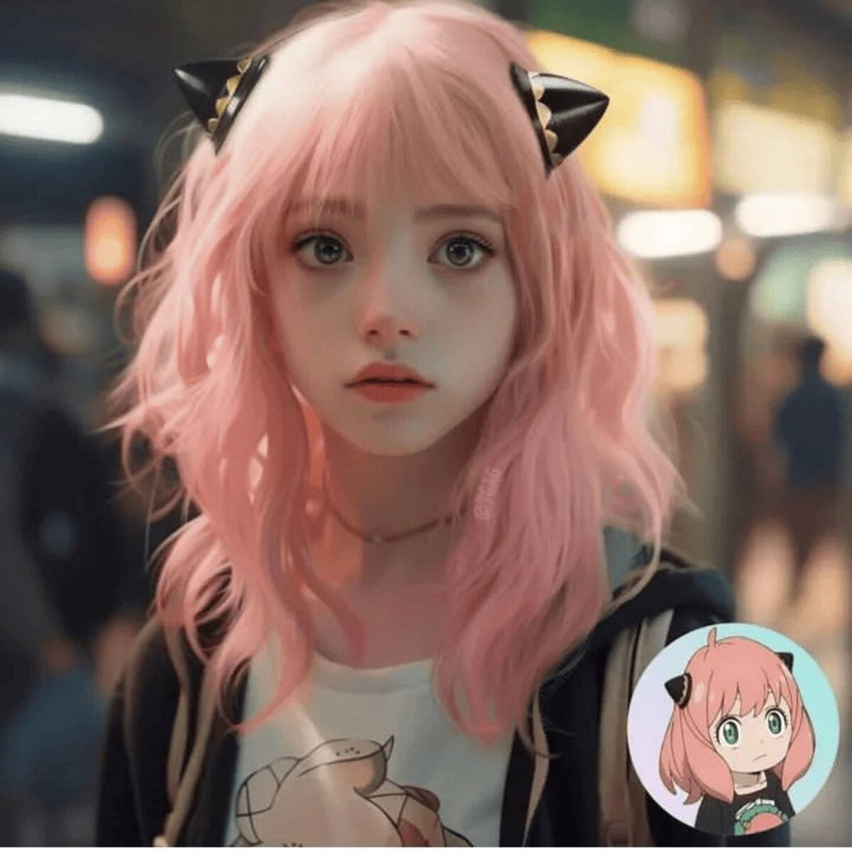 Anya Forger Spy x Family en versión realista según la Inteligencia Artificial | Instagram: @Hidreley