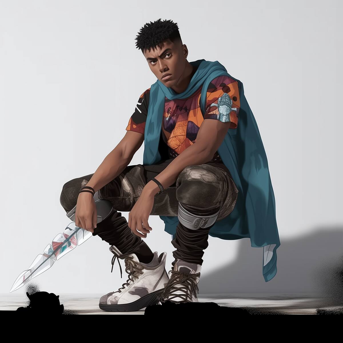 Guts, en el manga Berserk, lleva una marca en forma de "Marca del Sacrificio" en su cuello, que lo conecta con dimensiones demoníacas y atrae criaturas malignas hacia él. Esta marca juega un papel crucial en la trama y simboliza el sufrimiento constante del personaje.