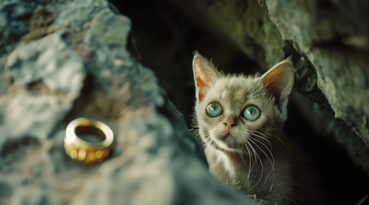 Gollum, seducido por el poder del anillo y una lata de anchoas.