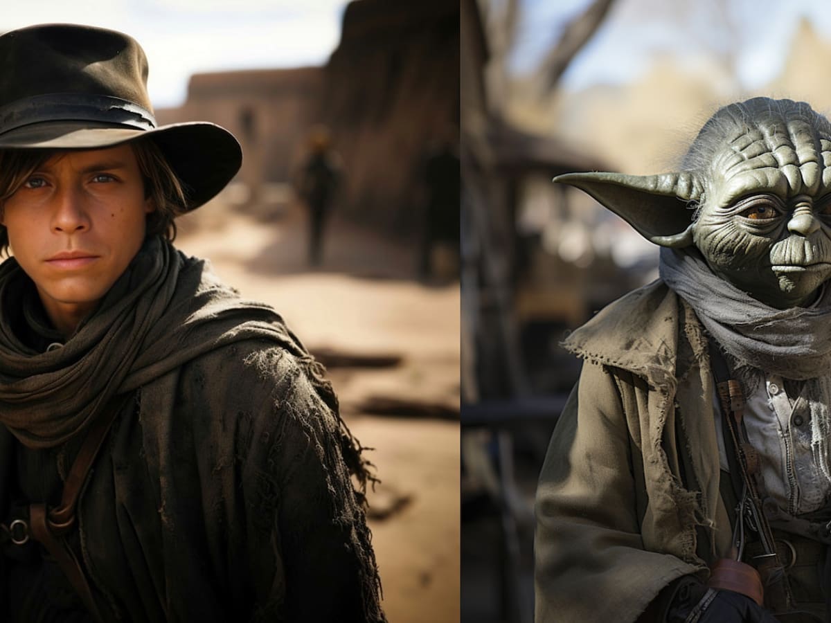 Así se vería "Star Wars" en el viejo oeste según una inteligencia artificial