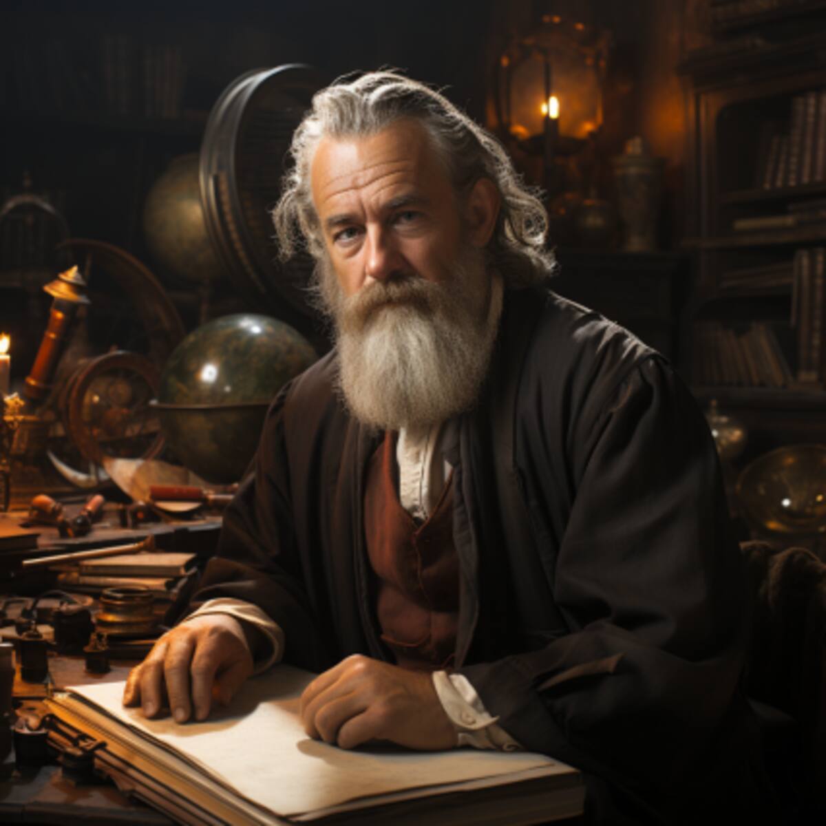Esta era la apariencia de Galileo Galilei según Midjourney
