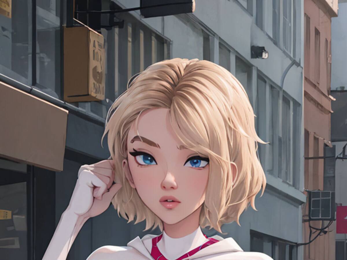 Así se vería Gwen Stacy de Spider Verse si fuera real según la inteligencia artificial