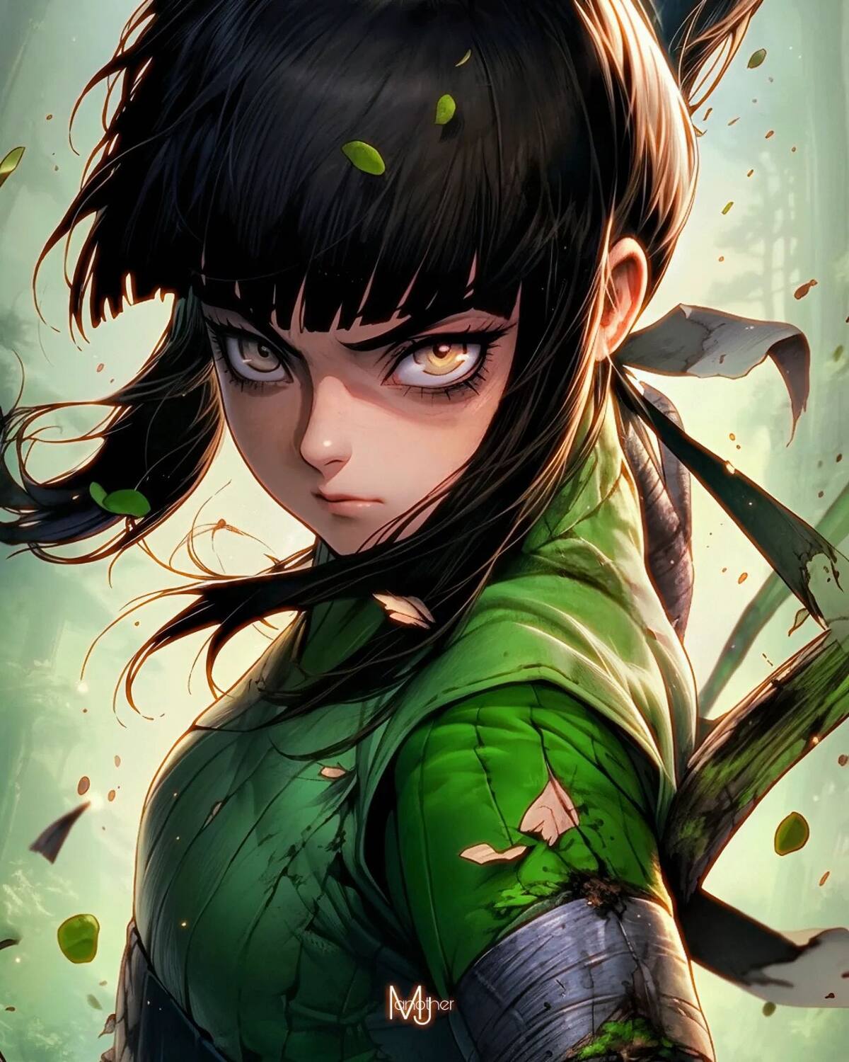Así se vería Gaara en su versión femenina según una IA
