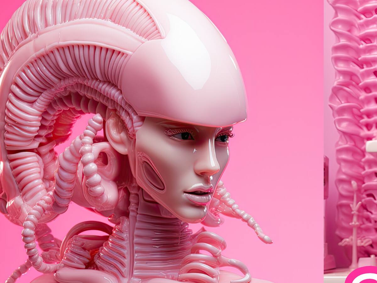 Así se vería "Alien" en el estilo de Barbie según una inteligencia artificial