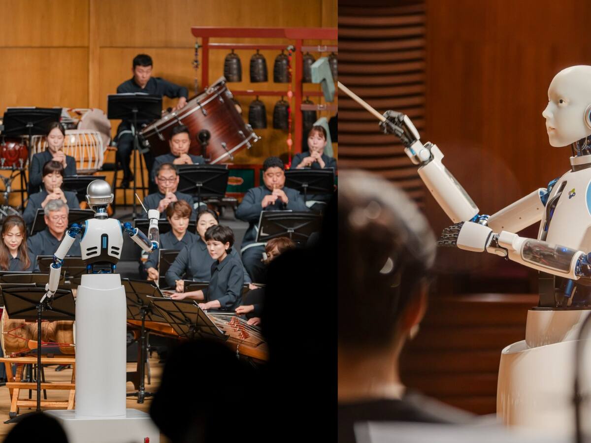 Robot dirige la Orquesta Sinfónica en Corea