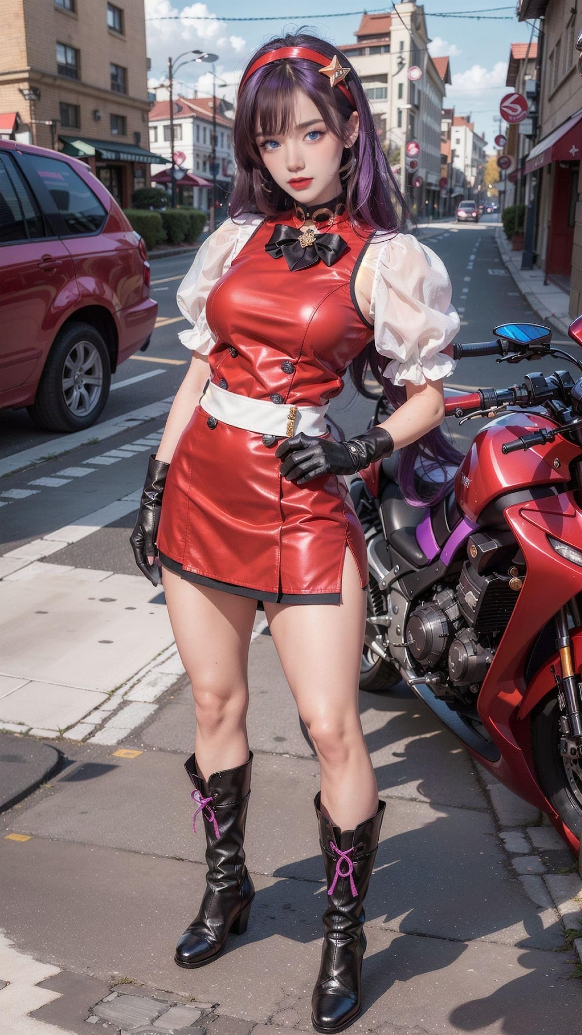 Athena Asamiya de King of Fighters en la vida real según la Inteligencia Artificial