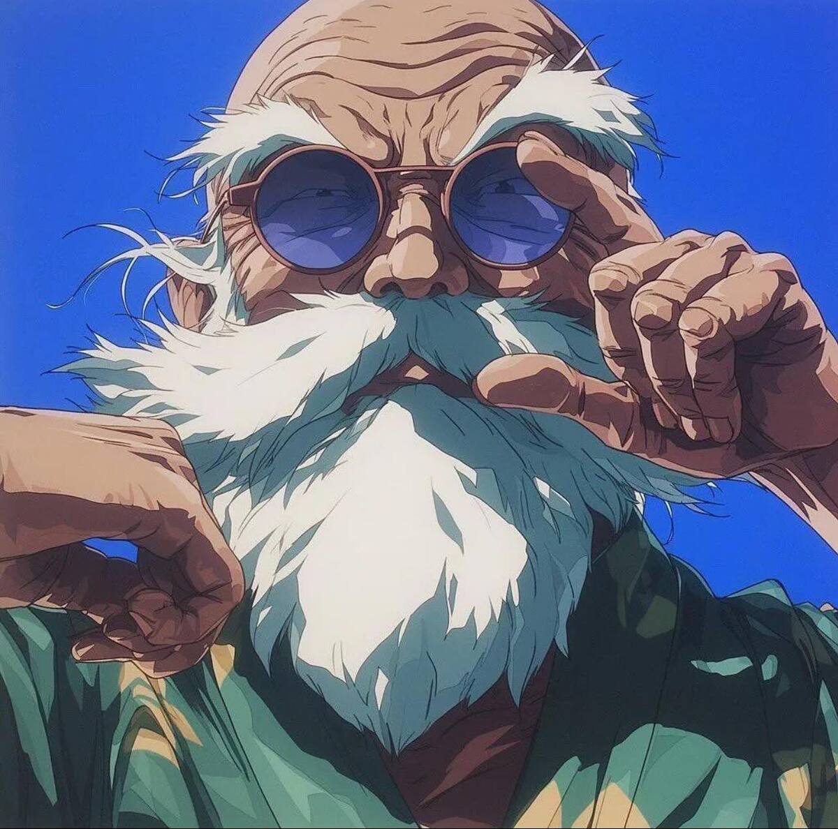 Maestro Roshi en estilo Ghibli segun una IA