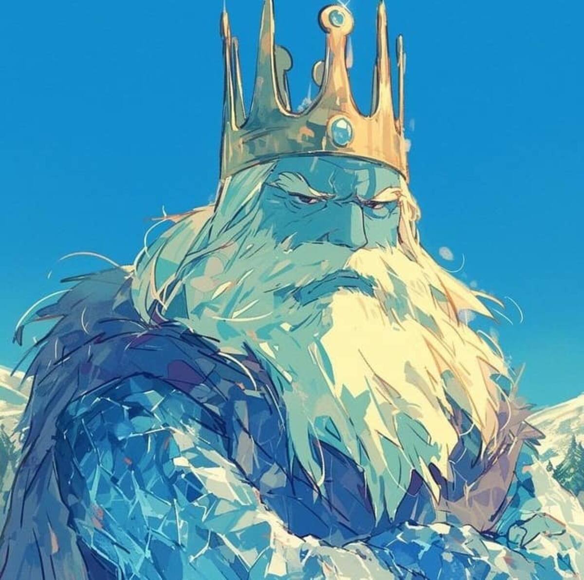 Ice King en estilo Ghibli según una IA