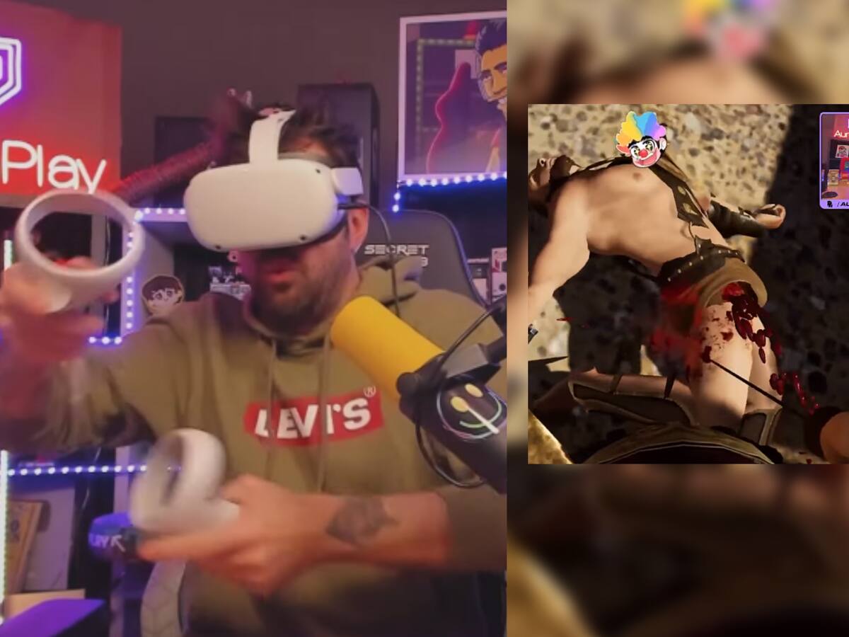 "No entiendo nada; esto es el futuro": Auron Play juega por primera vez con la realidad virtual