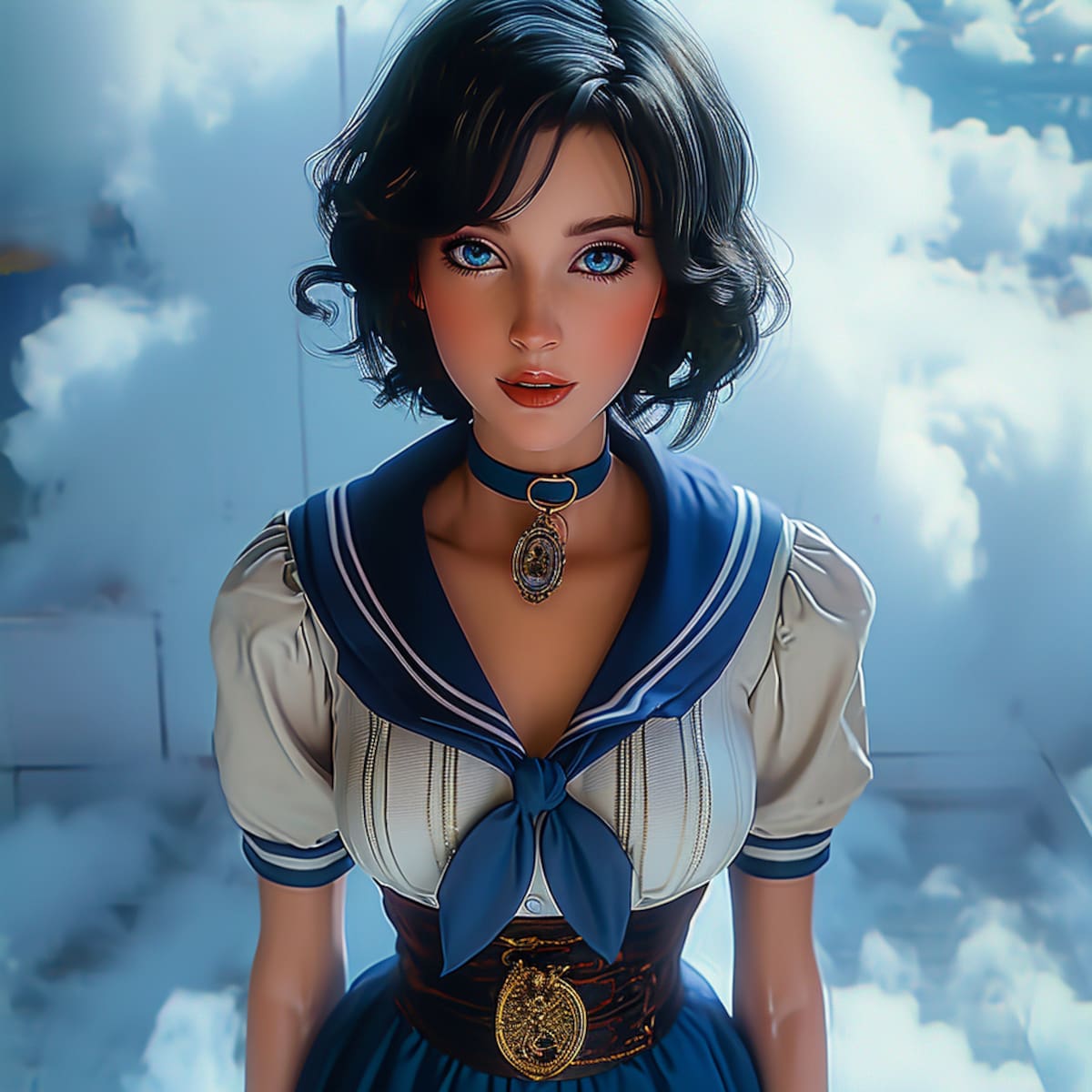 El diseño original de Elizabeth estaba inspirado en la actriz española Rocío Muñoz Morales. Sin embargo, durante el desarrollo del juego, el equipo decidió cambiar su apariencia para que se adaptara mejor a la narrativa y el entorno de Columbia.