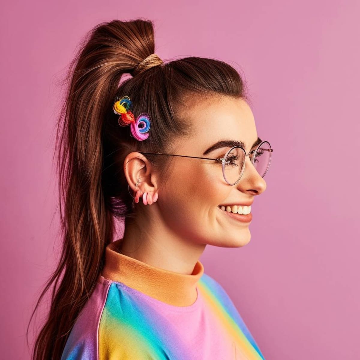 Mabel se caracteriza por su personalidad llena de brillo y entusiasmo, algo que conservará hasta bien entrada en sus años.