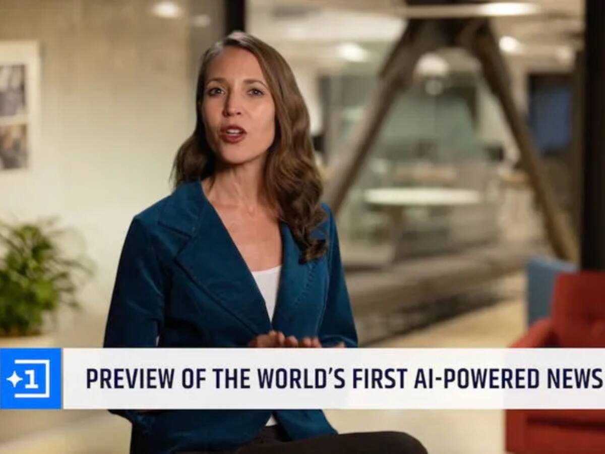 VIDEO: Primer “noticiero” donde casi todo fue creado con inteligencia artificial causa revuelo en Twitter