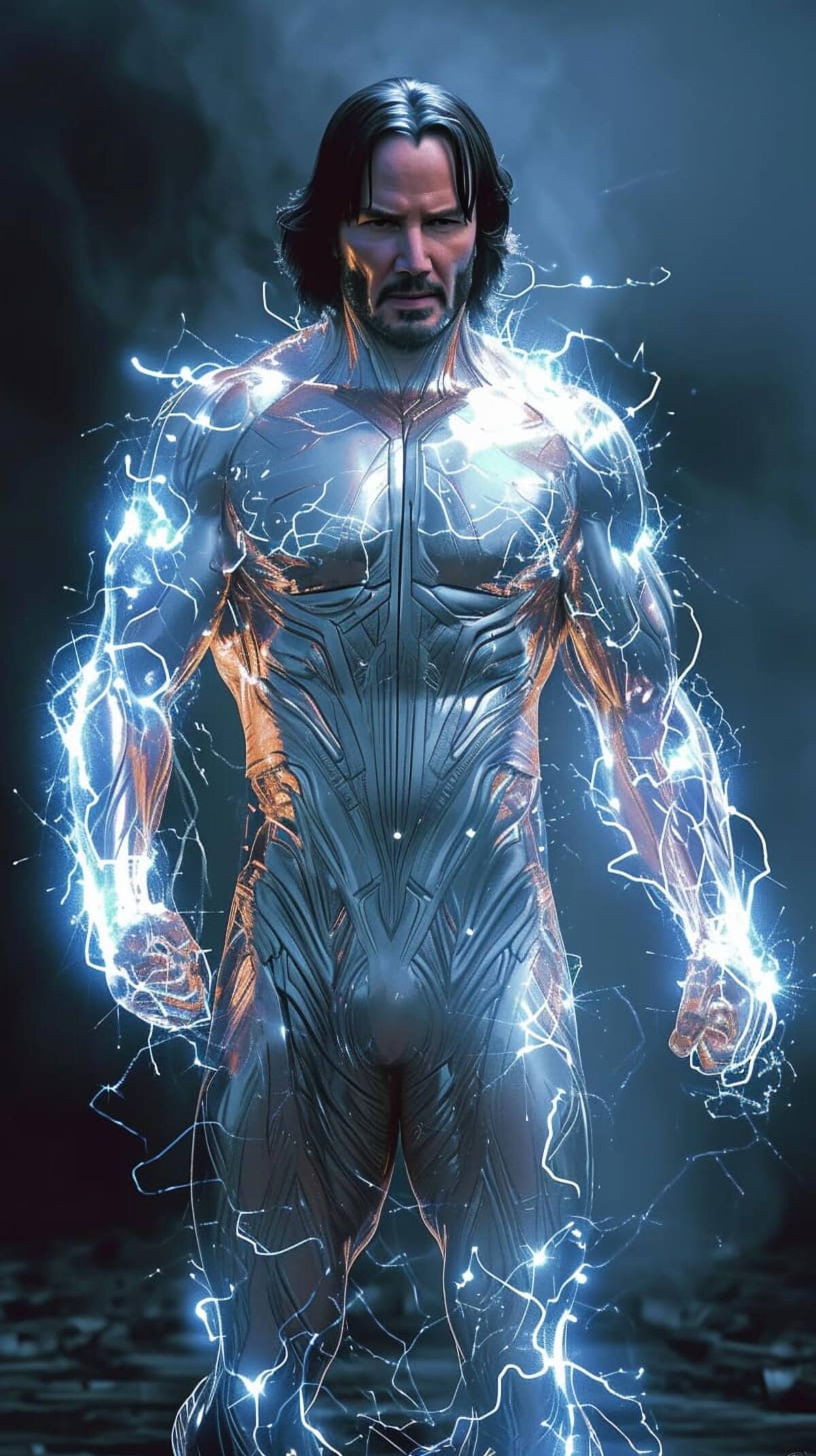 Keanu Reeves en versión Beyonder según una IA