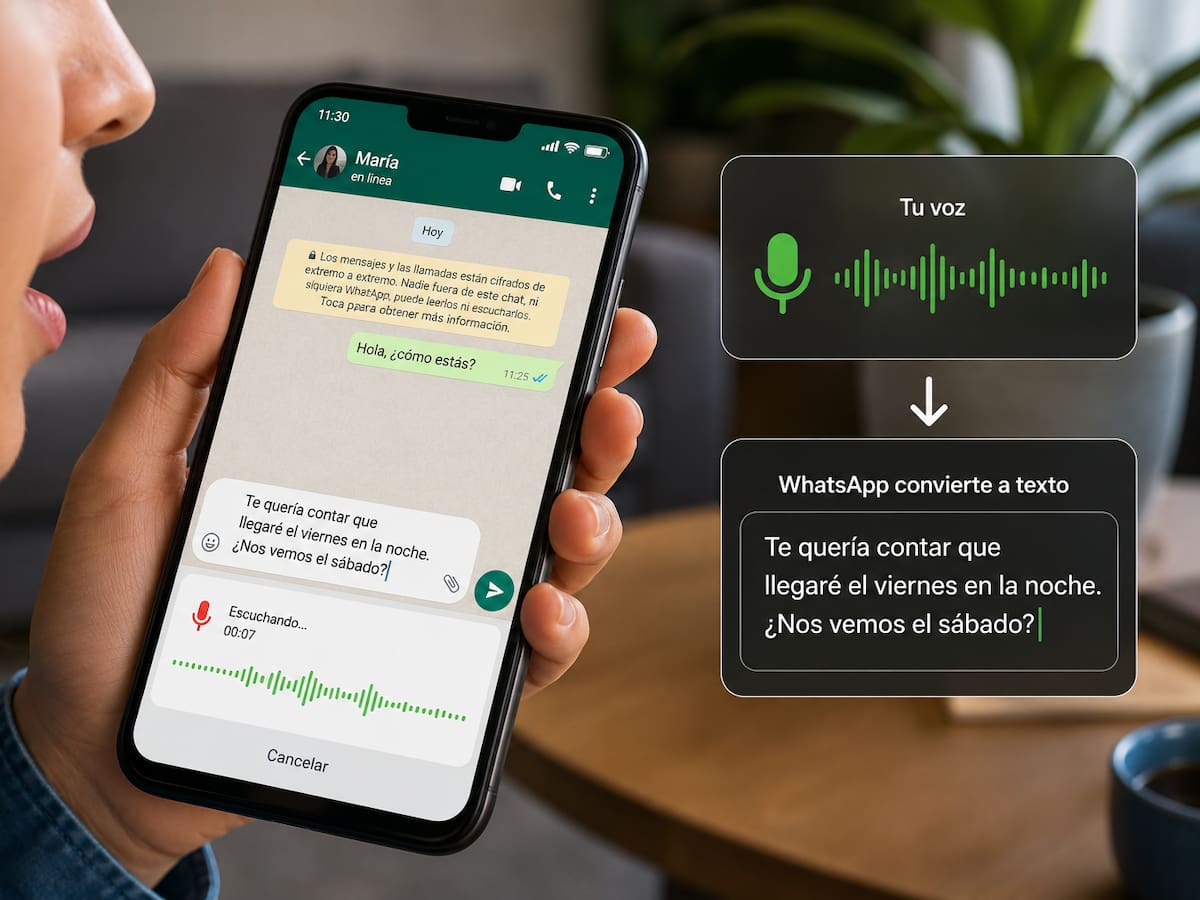 WhatsApp transforma tu voz en texto al instante: Cómo usar el dictado por voz en Android y iPhone para enviar mensajes sin teclear
