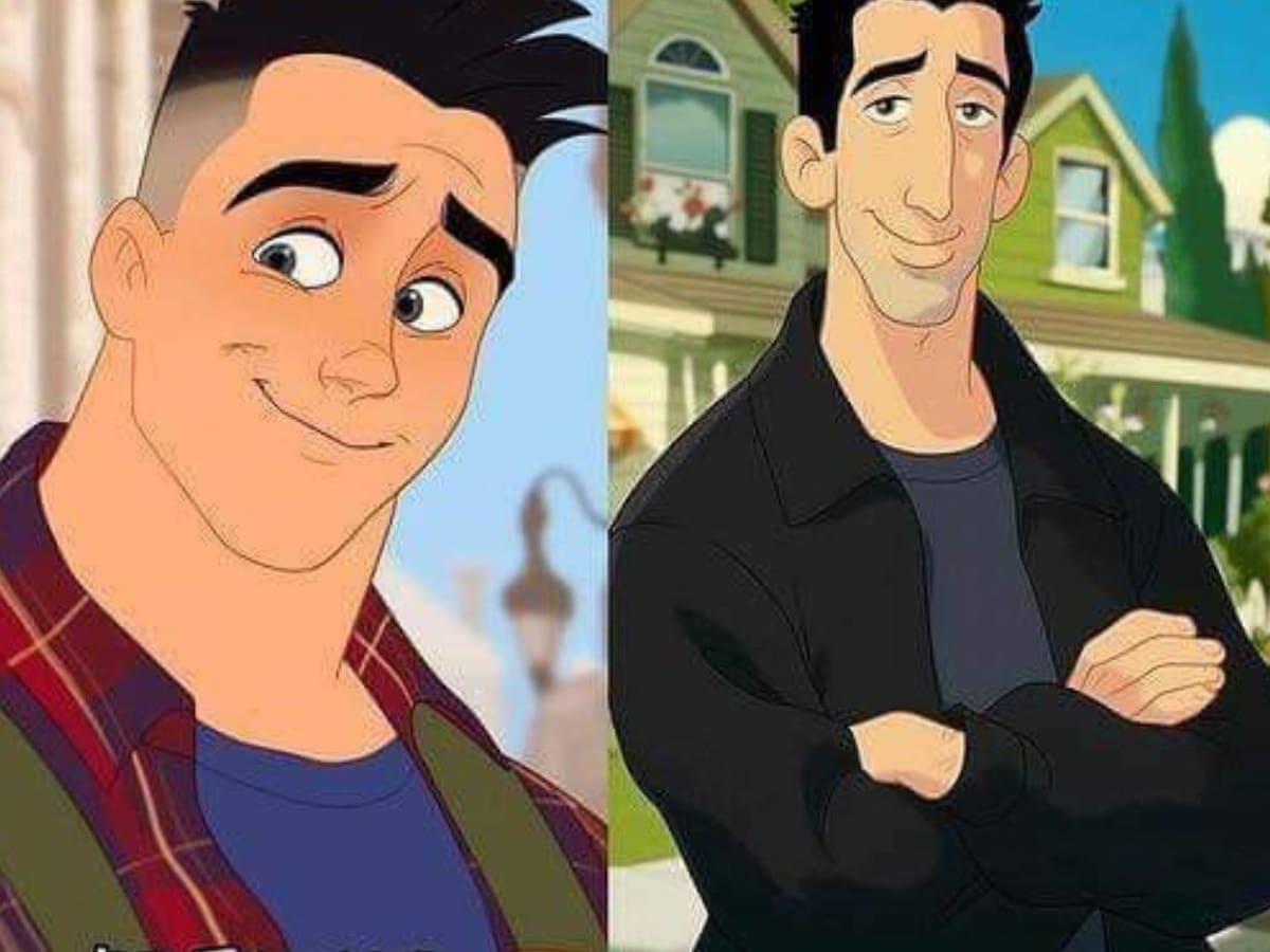 Así se verían los personajes de ”Friends” en el mundo Disney según una IA
