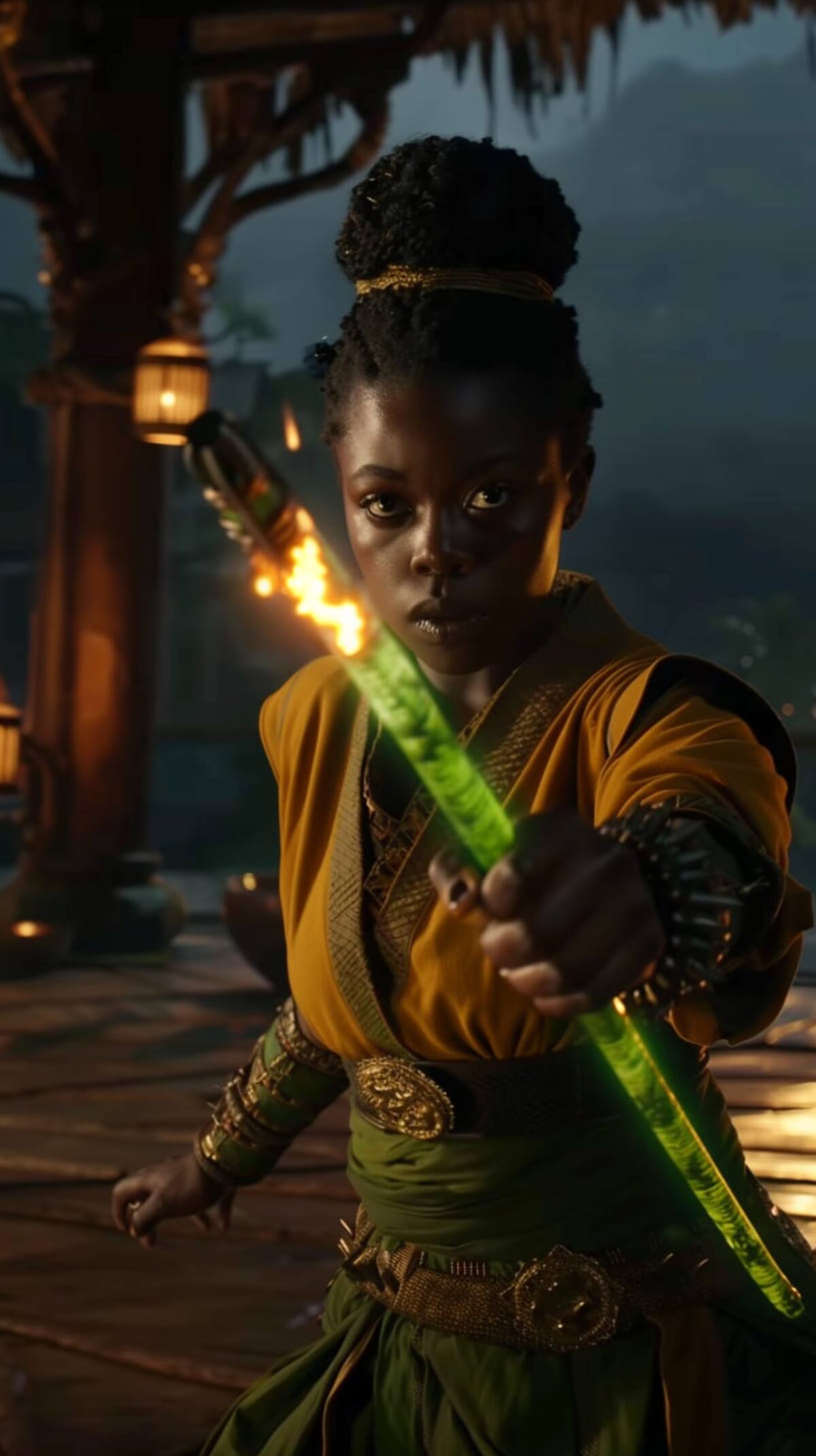 Jade en versión africano según una IA