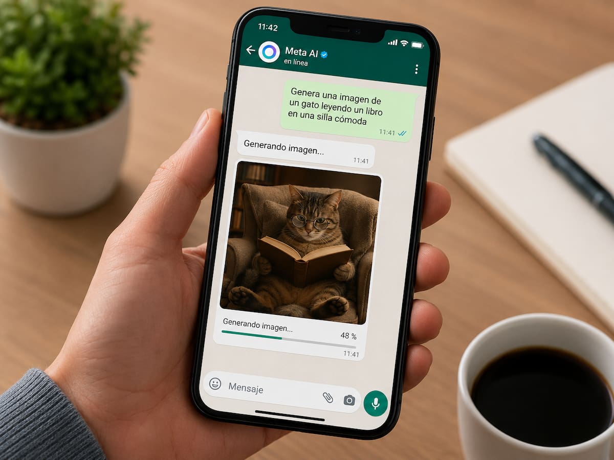 Ahora WhatsApp integra generación de imágenes con IA directamente en la app, sin necesidad de apps externas; así se usa