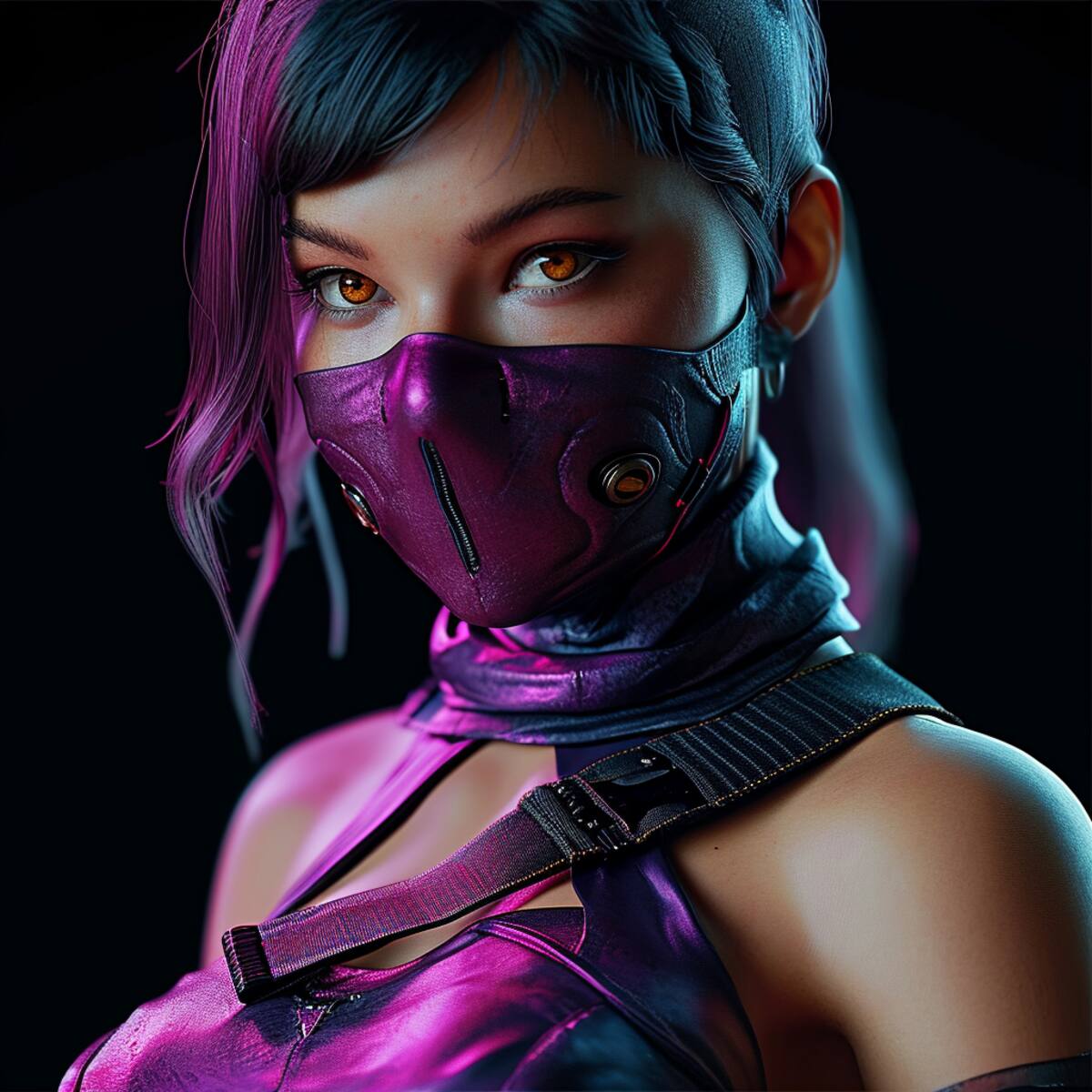 Mileena es conocida por su característico grito "Sai!", ya que utiliza sais, armas afiladas de tres puntas, como sus principales herramientas de combate en Mortal Kombat.