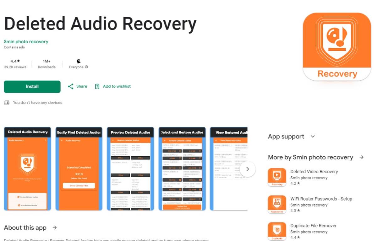 Fuente: Captura de pantalla de la Google Play Store.