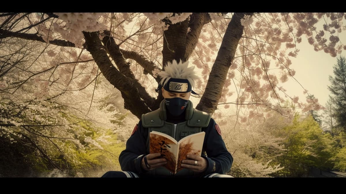 Kakashi en un live action según una inteligencia artificial