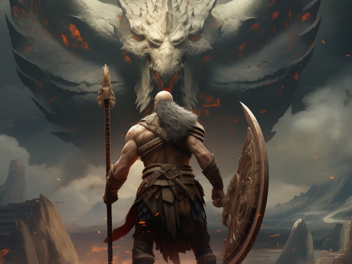 La épica batalla entre Kratos y Quetzalcoátl que imaginó la IA