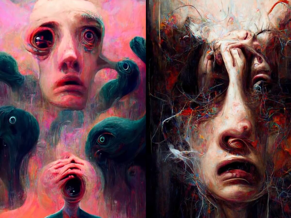 Así se vería la ansiedad según una inteligencia artificial (VIDEO)