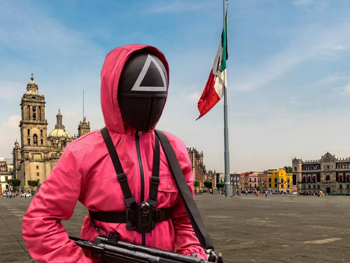 Así sería El Juego del Calamar en la Ciudad de México, según inteligencia artificial