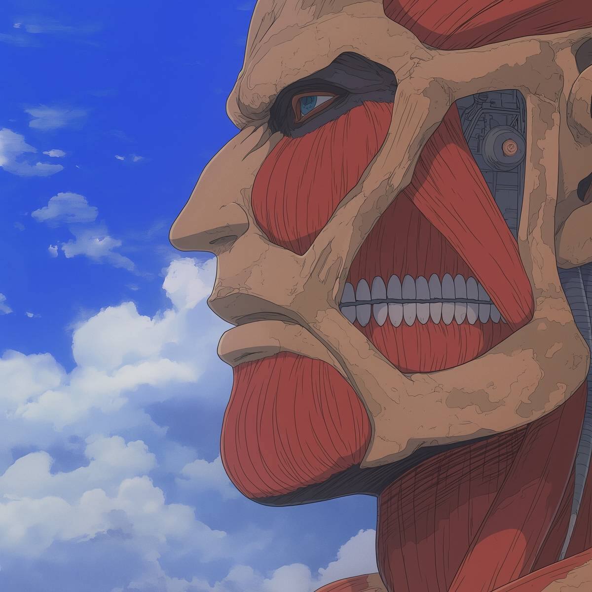 Titán Colosal en versión Ghibli según una IA