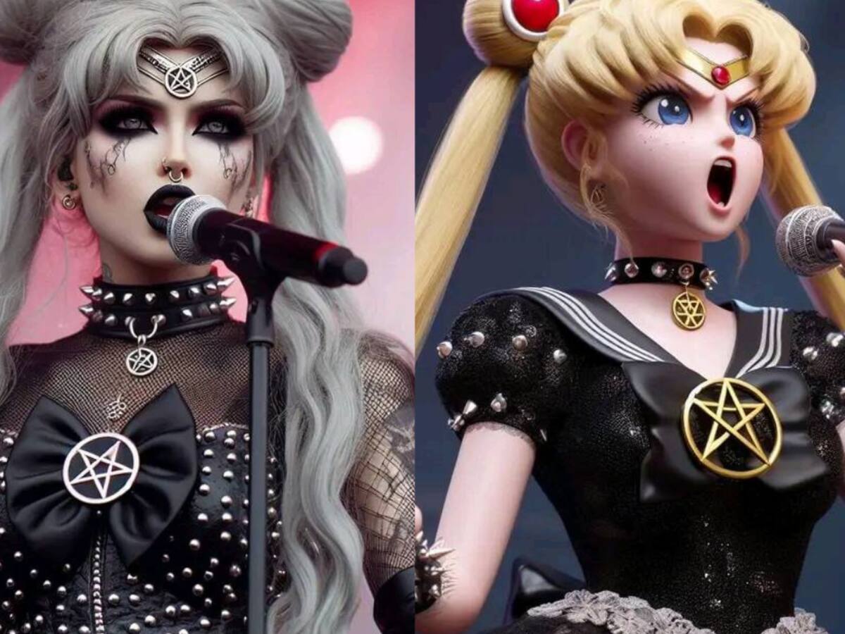 Inteligencia artificial muestra “Sailor Moon” como un concierto de Black Metal