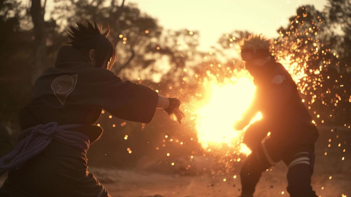 Sasuke vs Kakashi según una IA