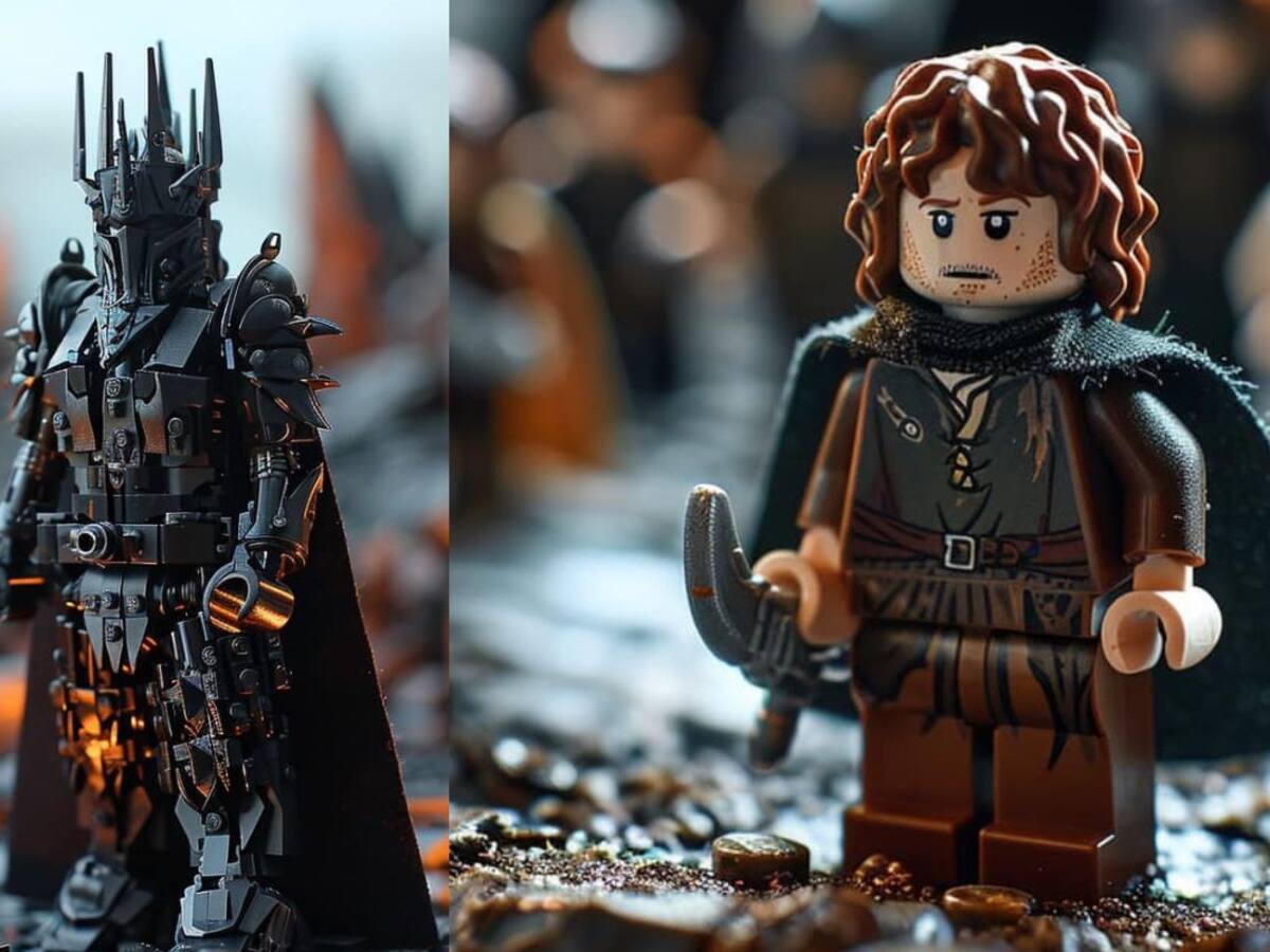 Así se vería “Lord of the Rings” en versión lego, según la inteligencia artificial