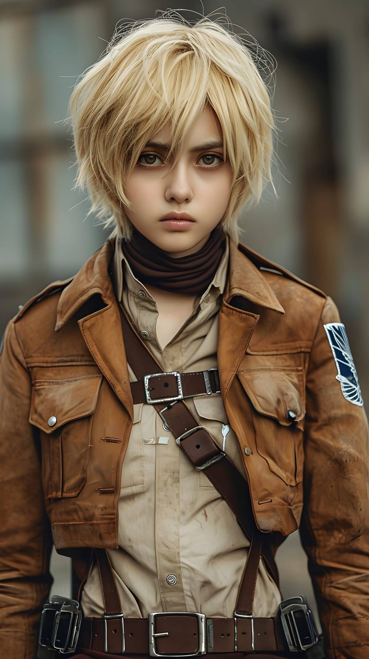 Armin Arlert en la vida real según una inteligencia artificial