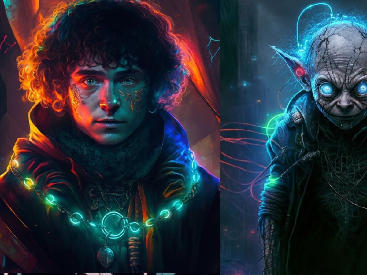 Así se vería El señor de los Anillos en un mundo cyberpunk según una IA