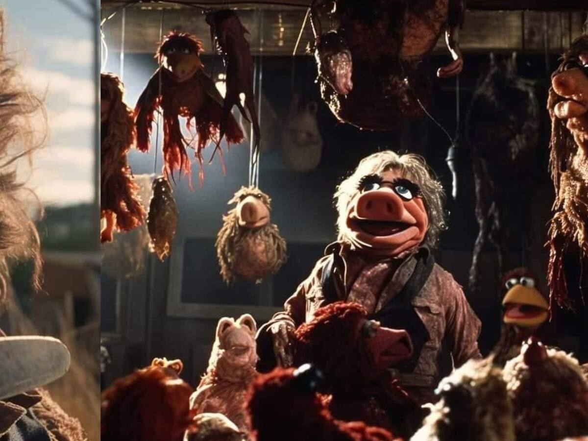 Inteligencia artificial re imagina a la "Mascare de Texas" pero en una versión de Muppets