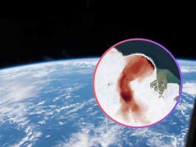NASA capta desde el espacio el “latido” rojo de un glaciar en Noruega provocado por su aceleración estacional