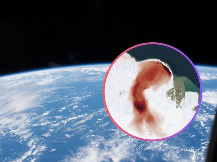 NASA capta desde el espacio el “latido” rojo de un glaciar en Noruega provocado por su aceleración estacional