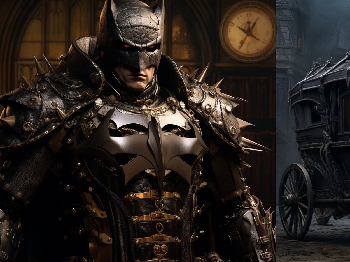 Así se vería "Batman" en un estilo steampunk según una inteligencia artificial
